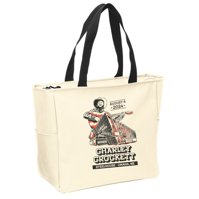 Charley Crockett Show In Omaha Ne On Aug 4 2024 Zip Tote Bag