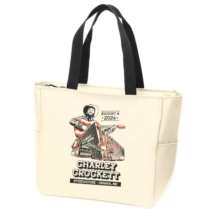 Charley Crockett Show In Omaha Ne On Aug 4 2024 Zip Tote Bag