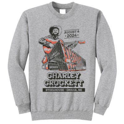 Charley Crockett Show In Omaha Ne On Aug 4 2024 Tall Sweatshirt
