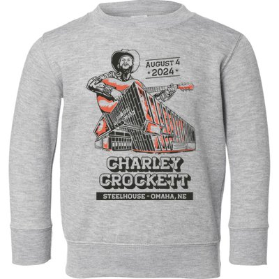 Charley Crockett Show In Omaha Ne On Aug 4 2024 Toddler Sweatshirt