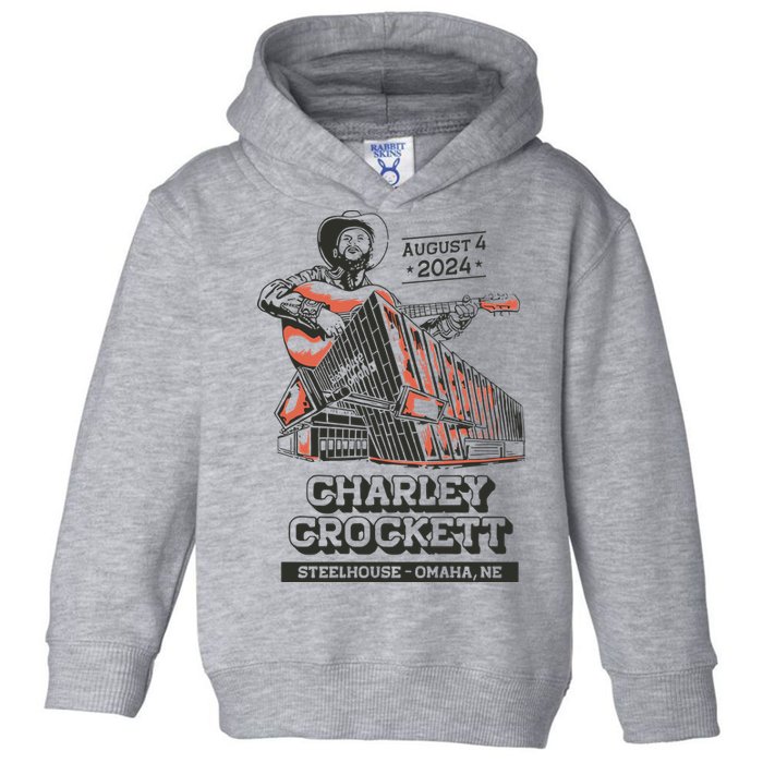 Charley Crockett Show In Omaha Ne On Aug 4 2024 Toddler Hoodie
