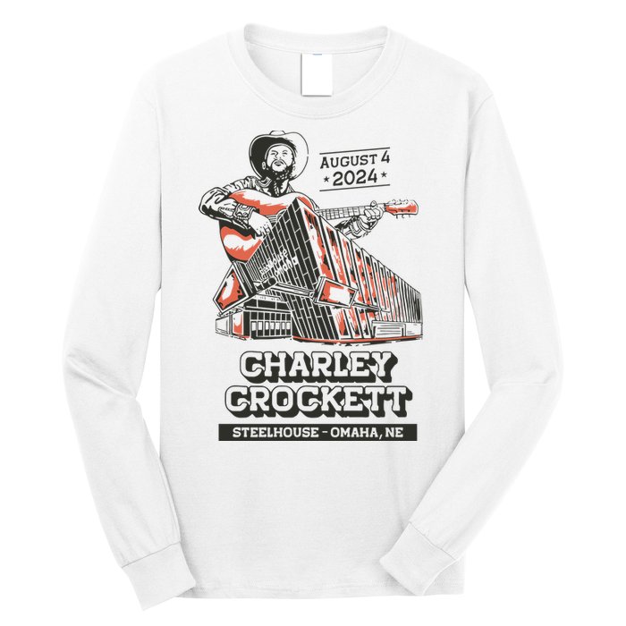 Charley Crockett Show In Omaha Ne On Aug 4 2024 Long Sleeve Shirt