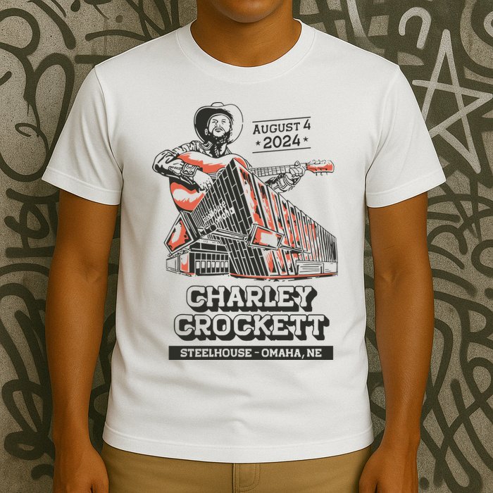 Charley Crockett Show In Omaha Ne On Aug 4 2024 T-Shirt