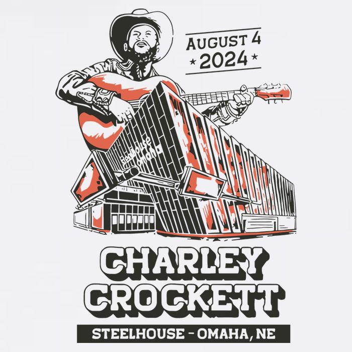 Charley Crockett Show In Omaha Ne On Aug 4 2024 T-Shirt
