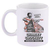 Charley Crockett Show In Omaha Ne On Aug 4 2024 11oz C Handle Ceramic Mug
