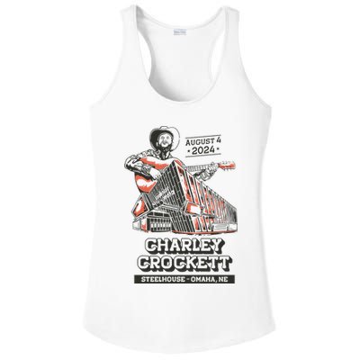 Charley Crockett Show In Omaha Ne On Aug 4 2024 Ladies PosiCharge Competitor Racerback Tank