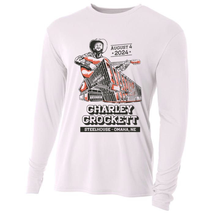 Charley Crockett Show In Omaha Ne On Aug 4 2024 Cooling Performance Long Sleeve Crew