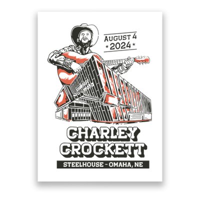 Charley Crockett Show In Omaha Ne On Aug 4 2024 Poster