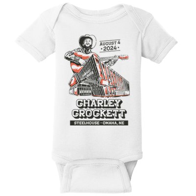 Charley Crockett Show In Omaha Ne On Aug 4 2024 Baby Bodysuit