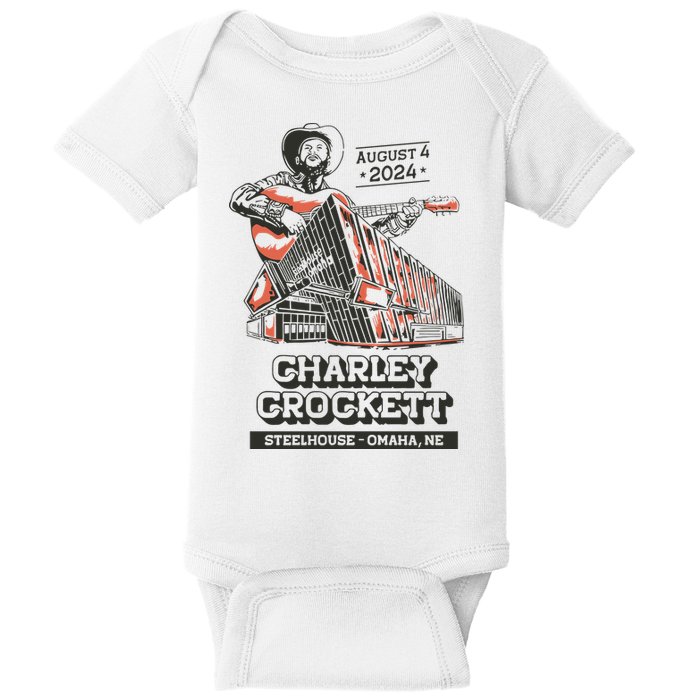 Charley Crockett Show In Omaha Ne On Aug 4 2024 Baby Bodysuit