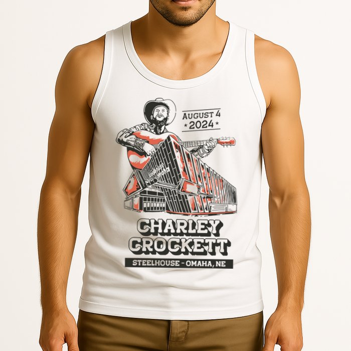 Charley Crockett Show In Omaha Ne On Aug 4 2024 Tank Top