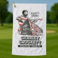 Charley Crockett Show In Omaha Ne On Aug 4 2024 Golf Towel