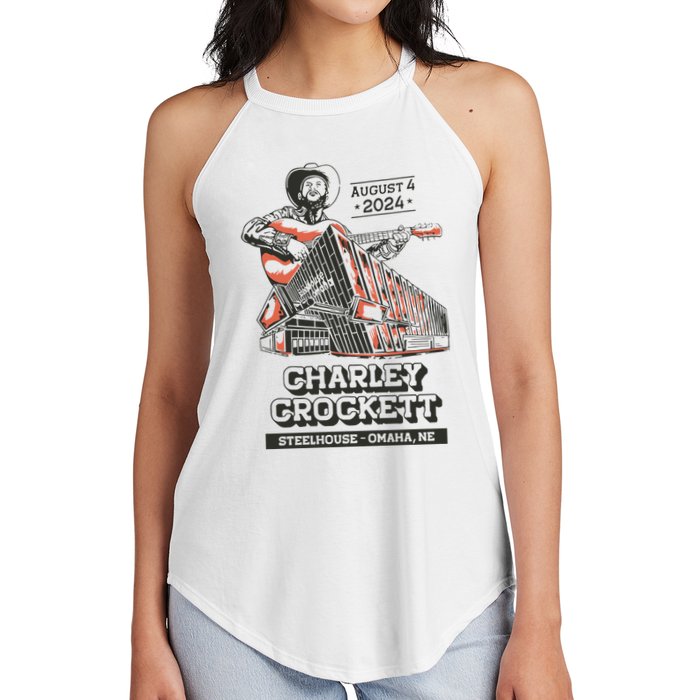 Charley Crockett Show In Omaha Ne On Aug 4 2024 Women's Perfect Tri Rocker Tank