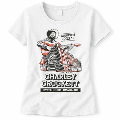 Charley Crockett Show In Omaha Ne On Aug 4 2024 Womens T-Shirt