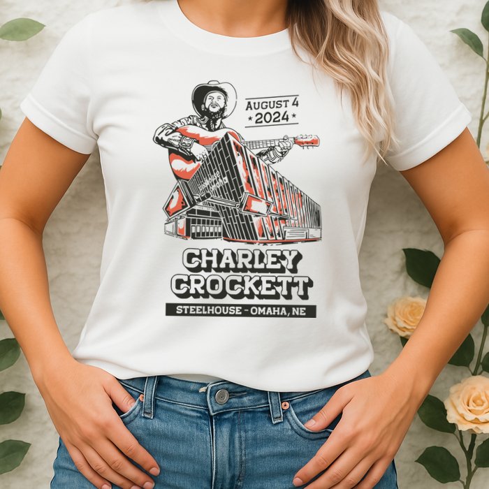 Charley Crockett Show In Omaha Ne On Aug 4 2024 Womens T-Shirt