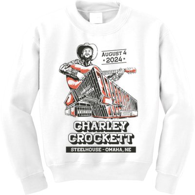 Charley Crockett Show In Omaha Ne On Aug 4 2024 Kids Sweatshirt