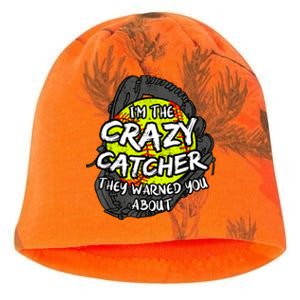 Crazy Catcher Softball Lovers Bat Ball Baseball Women Kati - Camo Knit Beanie