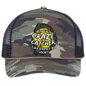 Crazy Catcher Softball Lovers Bat Ball Baseball Women Retro Rope Trucker Hat Cap