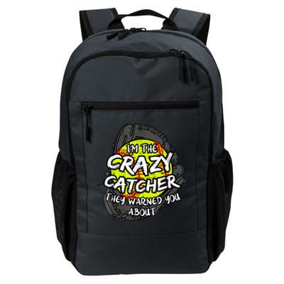 Crazy Catcher Softball Lovers Bat Ball Baseball Women Daily Commute Backpack