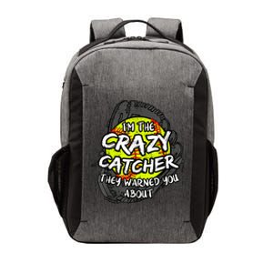 Crazy Catcher Softball Lovers Bat Ball Baseball Women Vector Backpack