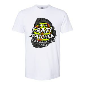 Crazy Catcher Softball Lovers Bat Ball Baseball Women Softstyle CVC T-Shirt