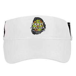 Crazy Catcher Softball Lovers Bat Ball Baseball Women Adult Drive Performance Visor