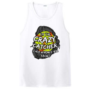 Crazy Catcher Softball Lovers Bat Ball Baseball Women PosiCharge Competitor Tank