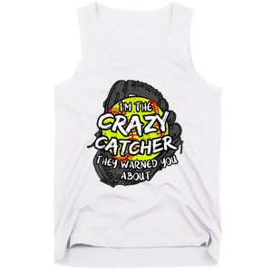 Crazy Catcher Softball Lovers Bat Ball Baseball Women Tank Top