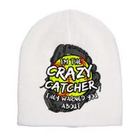 Crazy Catcher Softball Lovers Bat Ball Baseball Women Short Acrylic Beanie