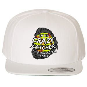 Crazy Catcher Softball Lovers Bat Ball Baseball Women Wool Snapback Cap