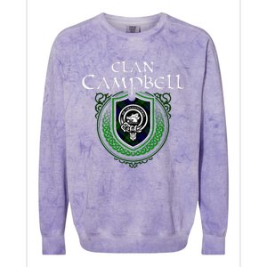 Clan Campbell Surname Scottish Clan Crest Tartan Badge Colorblast Crewneck Sweatshirt