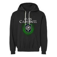 Clan Campbell Surname Scottish Clan Crest Tartan Badge Garment-Dyed Fleece Hoodie