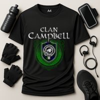 Clan Campbell Surname Scottish Clan Crest Tartan Badge Performance Shirt