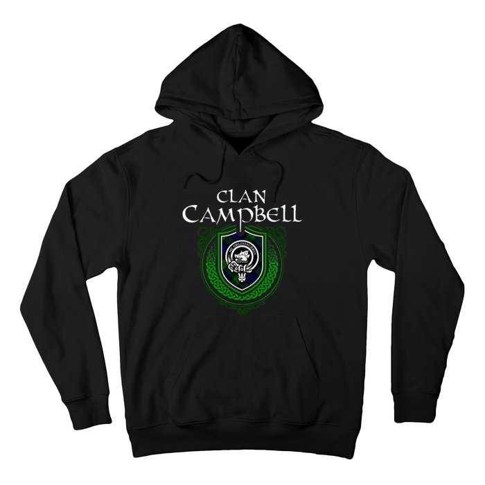 Clan Campbell Surname Scottish Clan Crest Tartan Badge Hoodie