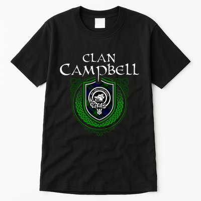 Clan Campbell Surname Scottish Clan Crest Tartan Badge Tall T-Shirt