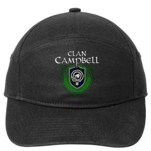 Clan Campbell Surname Scottish Clan Crest Tartan Badge 7-Panel Snapback Hat