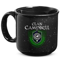 Clan Campbell Surname Scottish Clan Crest Tartan Badge 15oz Campfire Ceramic Mug