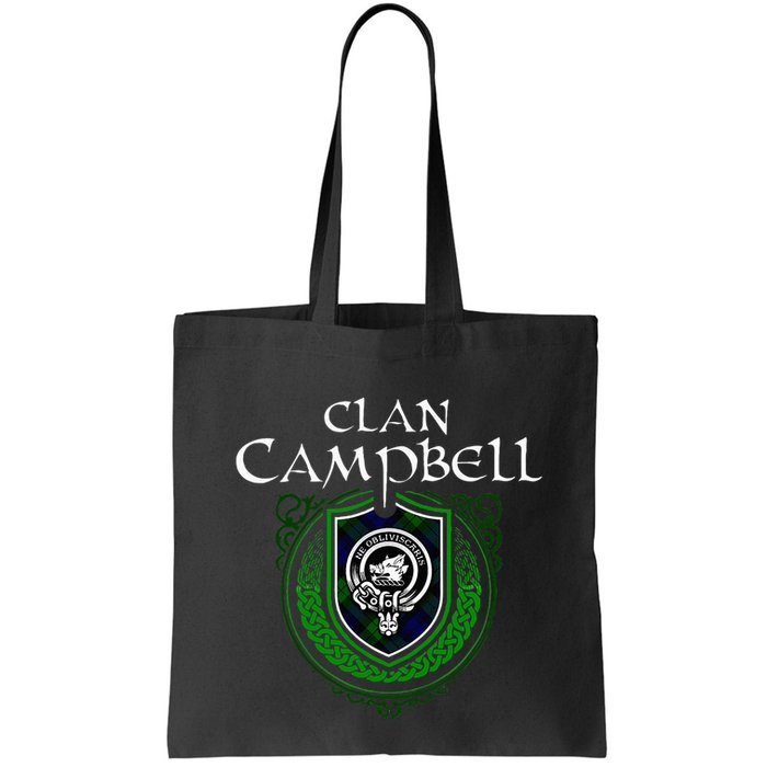 Clan Campbell Surname Scottish Clan Crest Tartan Badge Bag