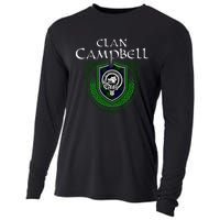 Clan Campbell Surname Scottish Clan Crest Tartan Badge Cooling Performance Long Sleeve Crew