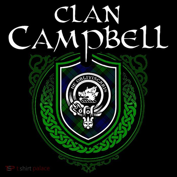 Clan Campbell Surname Scottish Clan Crest Tartan Badge Poster
