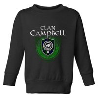 Clan Campbell Surname Scottish Clan Crest Tartan Badge Toddler Sweatshirt