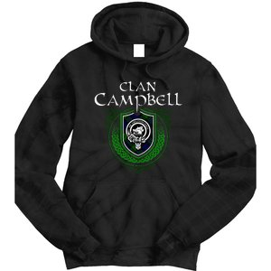 Clan Campbell Surname Scottish Clan Crest Tartan Badge Tie Dye Hoodie