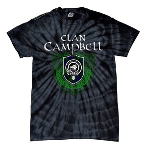 Clan Campbell Surname Scottish Clan Crest Tartan Badge Tie-Dye T-Shirt