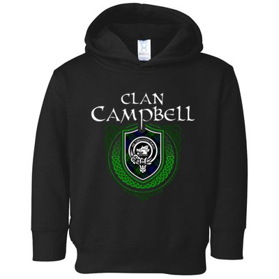 Clan Campbell Surname Scottish Clan Crest Tartan Badge Toddler Hoodie