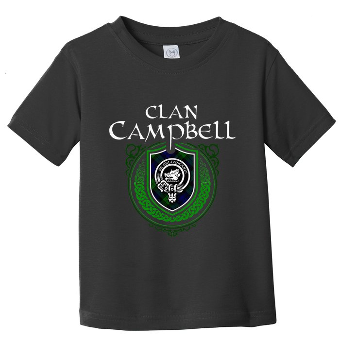 Clan Campbell Surname Scottish Clan Crest Tartan Badge Toddler T-Shirt