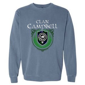 Clan Campbell Surname Scottish Clan Crest Tartan Badge Garment-Dyed Sweatshirt