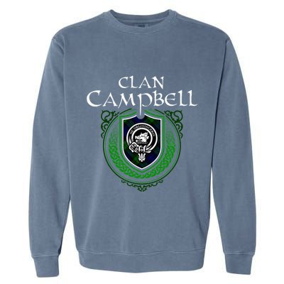 Clan Campbell Surname Scottish Clan Crest Tartan Badge Garment-Dyed Sweatshirt
