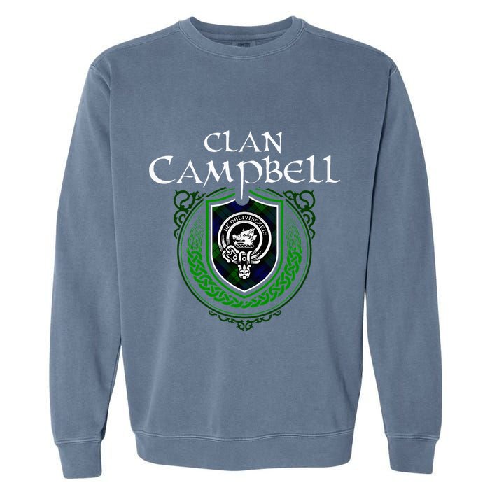 Clan Campbell Surname Scottish Clan Crest Tartan Badge Garment-Dyed Sweatshirt