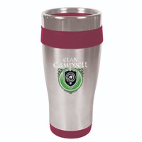 Clan Campbell Surname Scottish Clan Crest Tartan Badge 16oz Travel Tumbler
