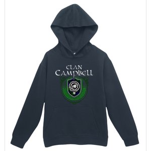 Clan Campbell Surname Scottish Clan Crest Tartan Badge Urban Pullover Hoodie